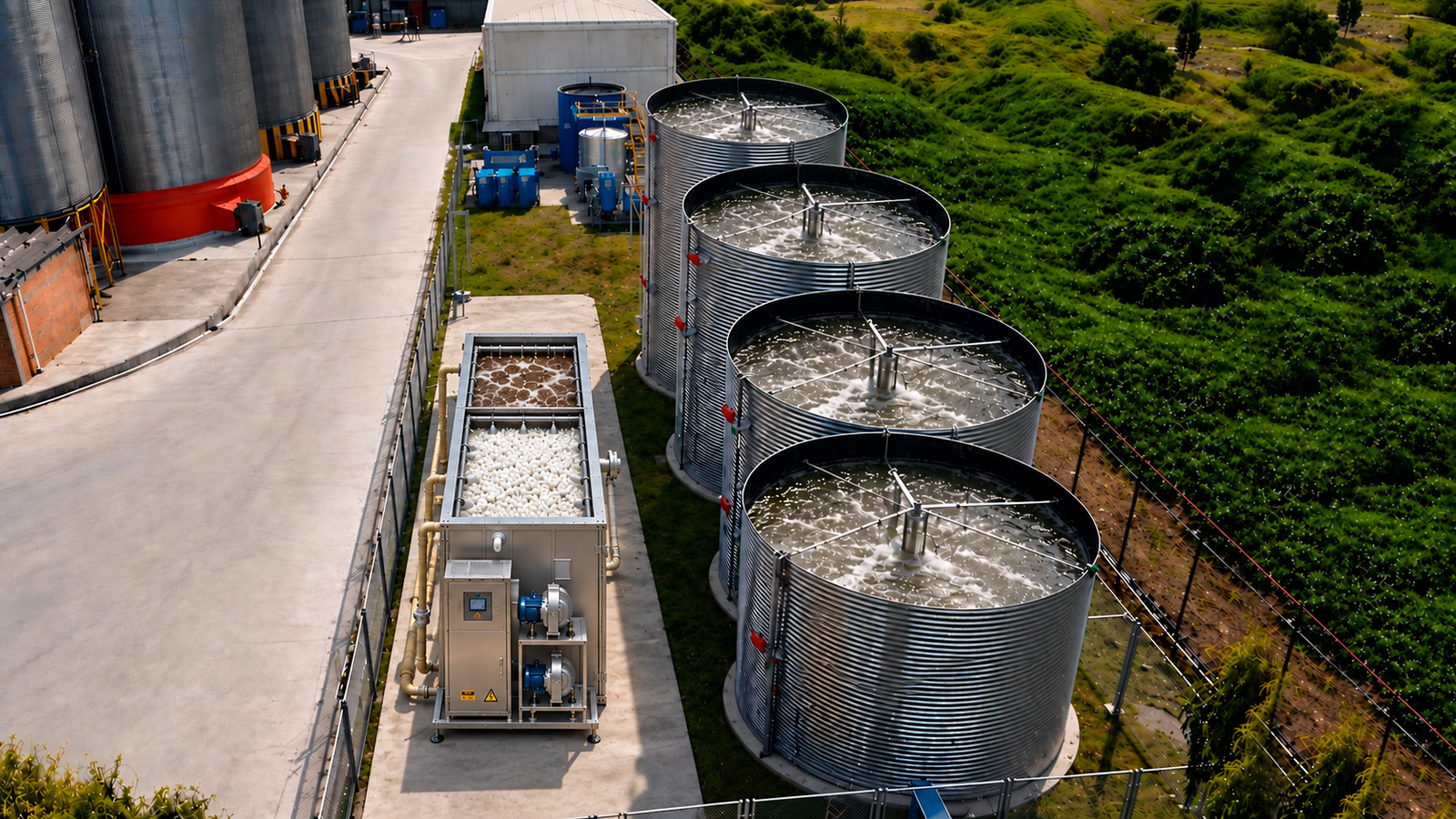 Reactores biológicos MBBR, MBR y SBR para aguas residuales
