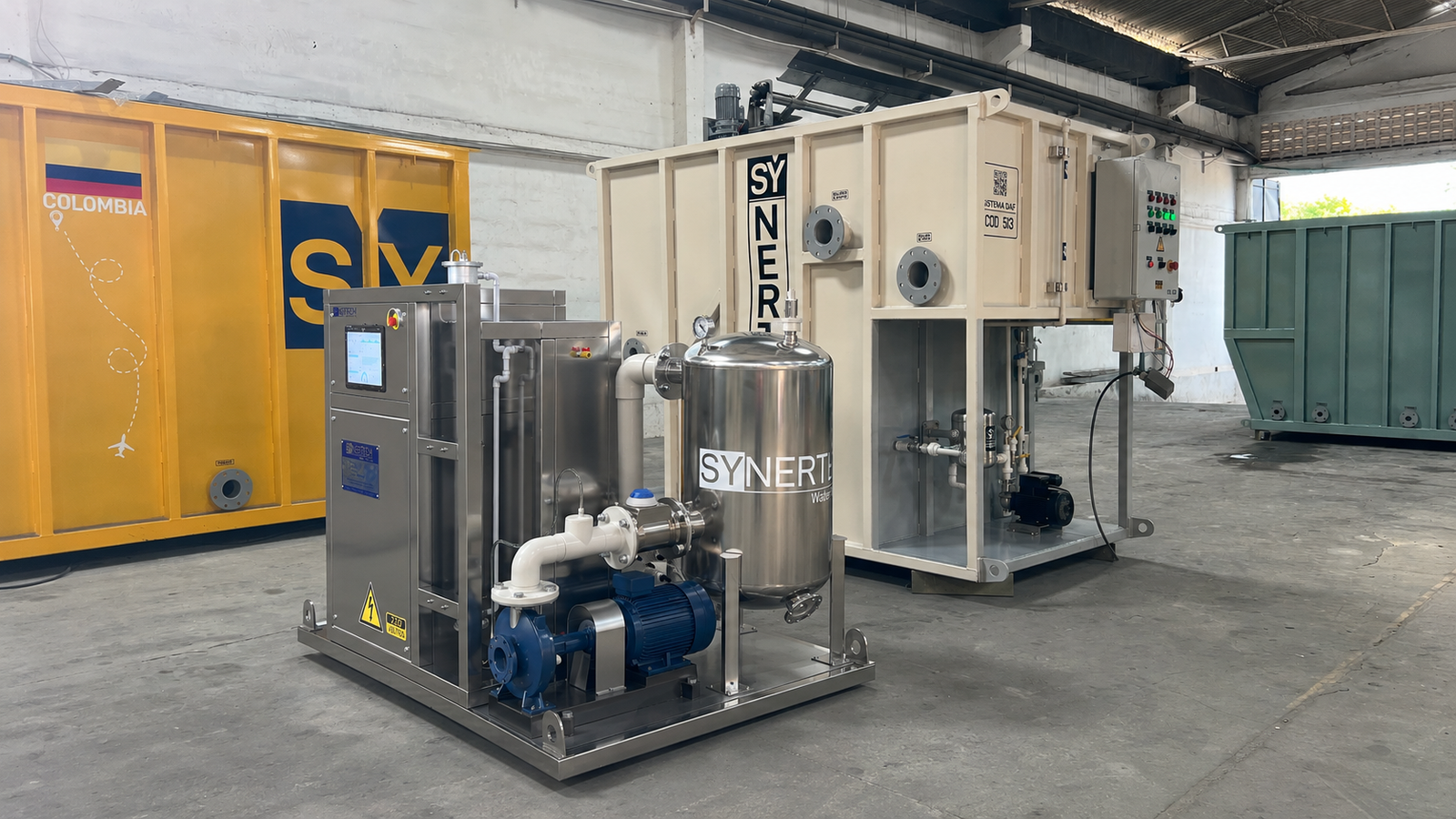 Reactor industrial Oximax con generadores de ozono y nanoburbujas para DQO dura